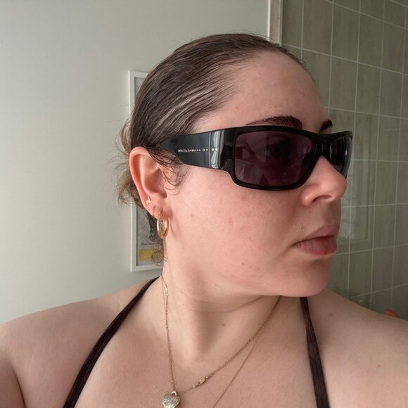 Vintage Y2K Black Dolce & Gabbana Sunglasses - Picture 6 of 10